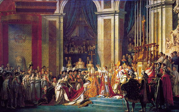 Sacre de Joséphine de Beauharnais - par Jacques Louis David